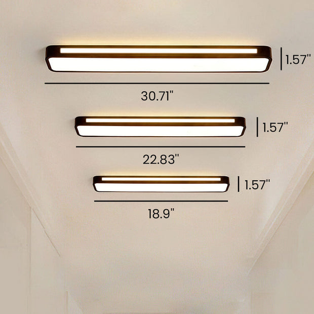 Moderne Flächenbündige Lineare LED Deckenleuchte