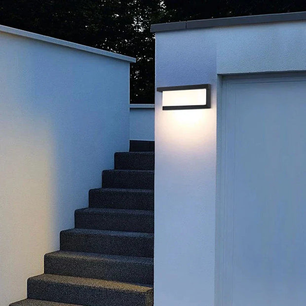 LumiHorizon | Moderne LED-Wandlampe für draußen - Brezella
