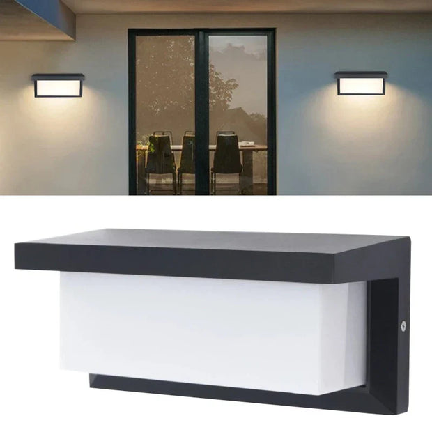 LumiHorizon | Moderne LED-Wandlampe für draußen - Brezella