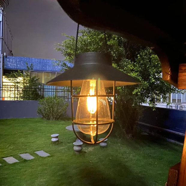 SonnenGlanz | Nostalgische Solar-Laterne für den Garten - Brezella