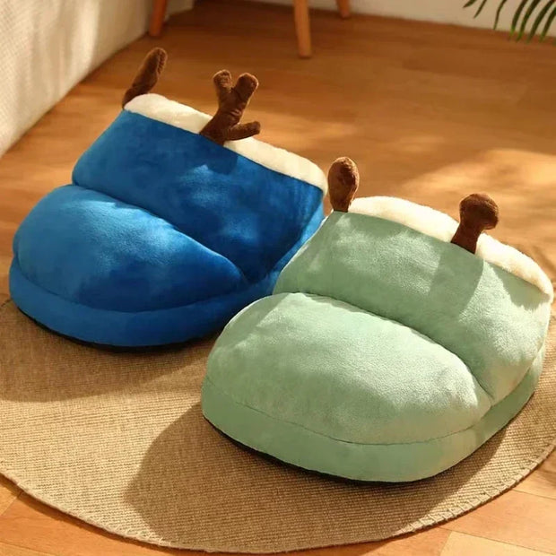 WärmeNest | Luxuriöses, zusammenklappbares Hundebett für kalte Jahreszeiten - Brezella