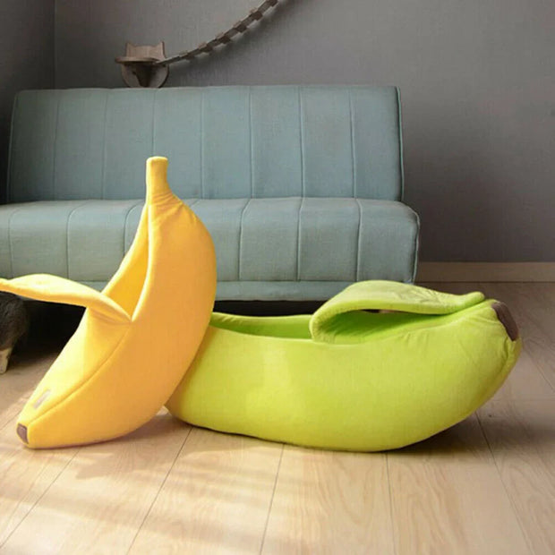 CuddleBanana | Lustiges und warmes Katzenbett mit Stil - Brezella