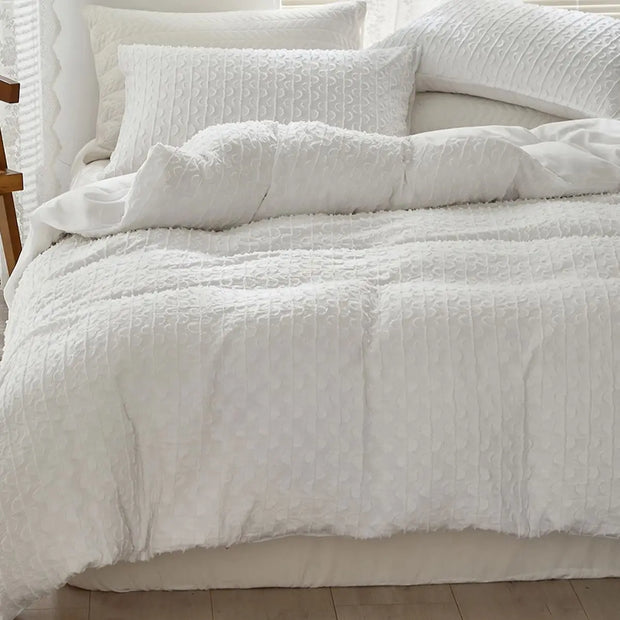 SoftSpirale | Hochwertiges Tufted Bettwäsche-Set - Brezella
