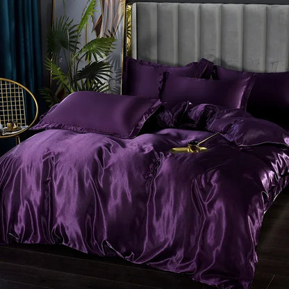 SilkEleganz | Satin-Bettwäsche-Set für luxuriöse Nächte - Brezella