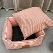 PetSanctum | Eleganter quadratischer Katzen- und Welpenzwinger für Komfort - Brezella