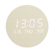 VivoWake | Schlichte Holz-LED-Uhr für eine grüne Arbeitsumgebung - Brezella