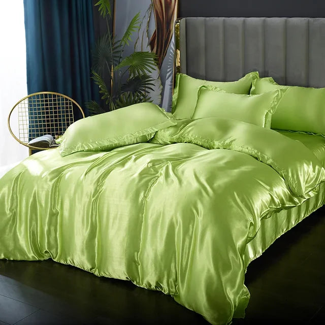 SilkEleganz | Satin-Bettwäsche-Set für luxuriöse Nächte - Brezella