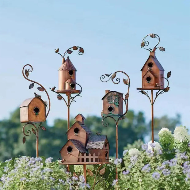 FlügelOase | Exklusives Vogelhaus mit stabilem Ständer - Brezella