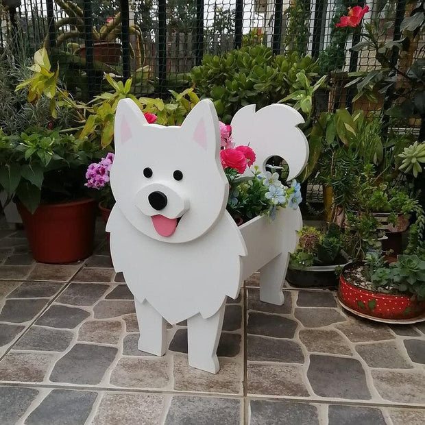 HundeBlüte | Dekorativer Pflanztopf für Hundefans - Brezella