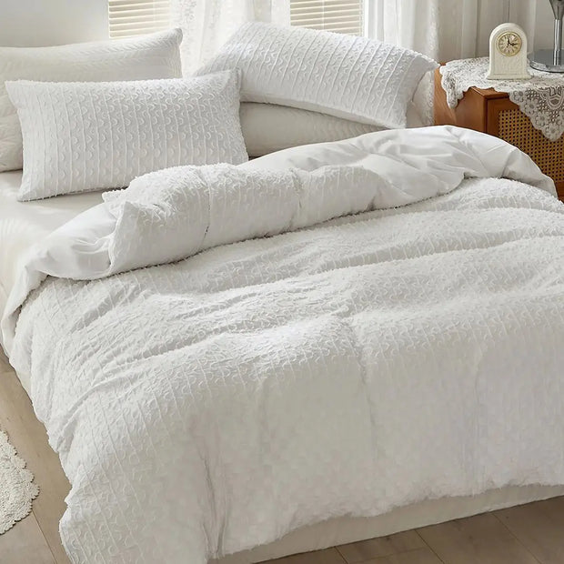 SoftSpirale | Hochwertiges Tufted Bettwäsche-Set - Brezella
