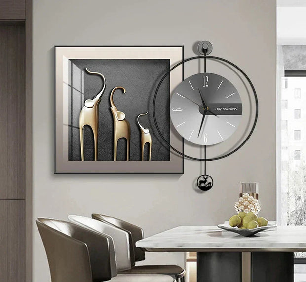 EleganzUhr | Zeitlose Wanduhr im modernen Stil - Brezella