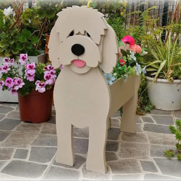 HundeBlüte | Dekorativer Pflanztopf für Hundefans - Brezella