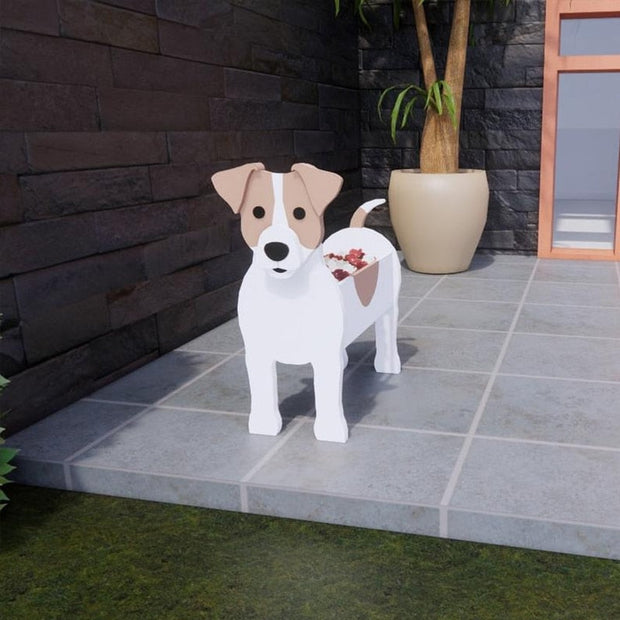 HundeBlüte | Dekorativer Pflanztopf für Hundefans - Brezella