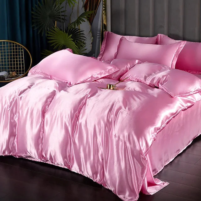 SilkEleganz | Satin-Bettwäsche-Set für luxuriöse Nächte - Brezella