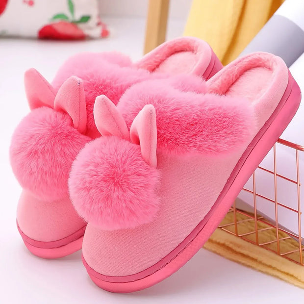 BunnyToes | Warme und niedliche Hausschuhe mit Hasenohren - Brezella