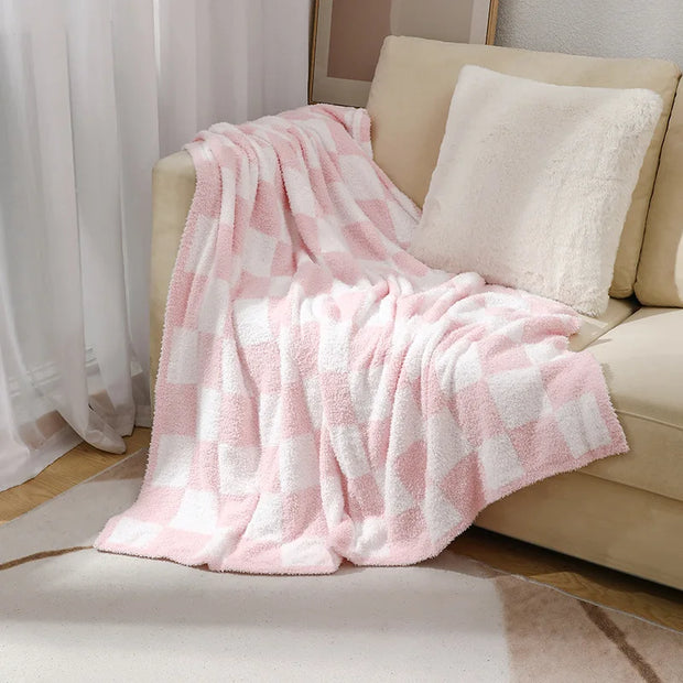 PlaidLuxe | Samt-Sofa-Decke im modernen Design - Brezella