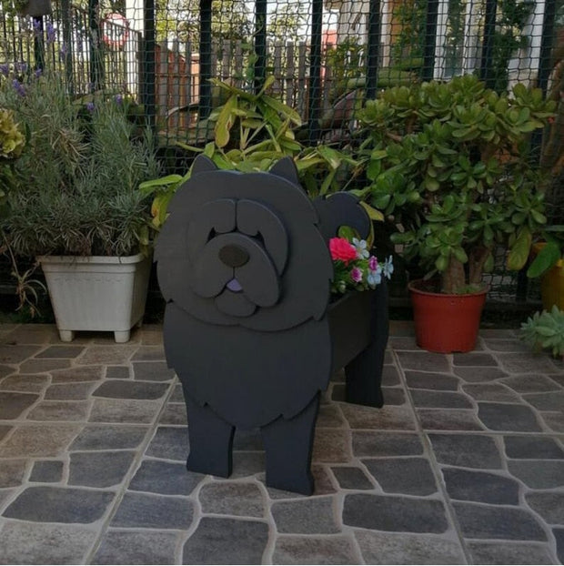 HundeBlüte | Dekorativer Pflanztopf für Hundefans - Brezella