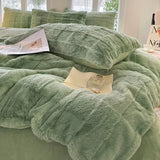 FurNest | Flauschiges Bettwäscheset mit Fell-Optik - Brezella