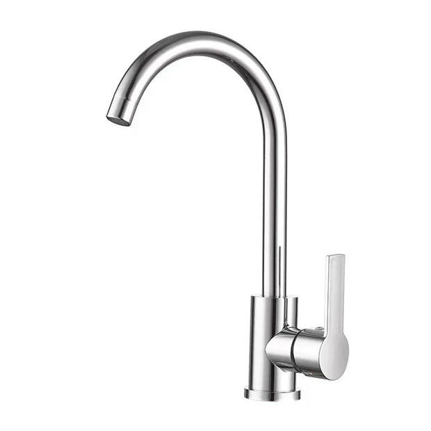 MixShine | Küchenarmatur aus Chrom mit praktischer Einhebelsteuerung - Brezella
