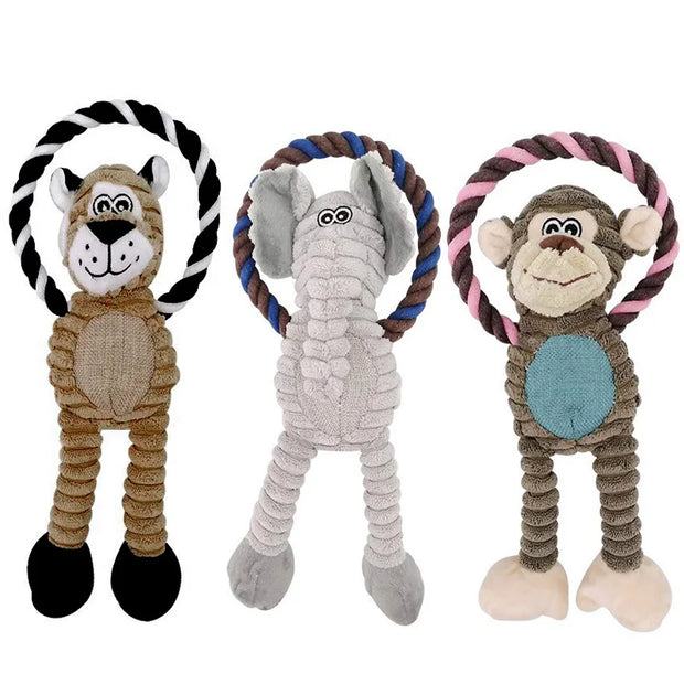 PawPlush | Kuschelweiches Hundespielzeug mit Piepston - Brezella