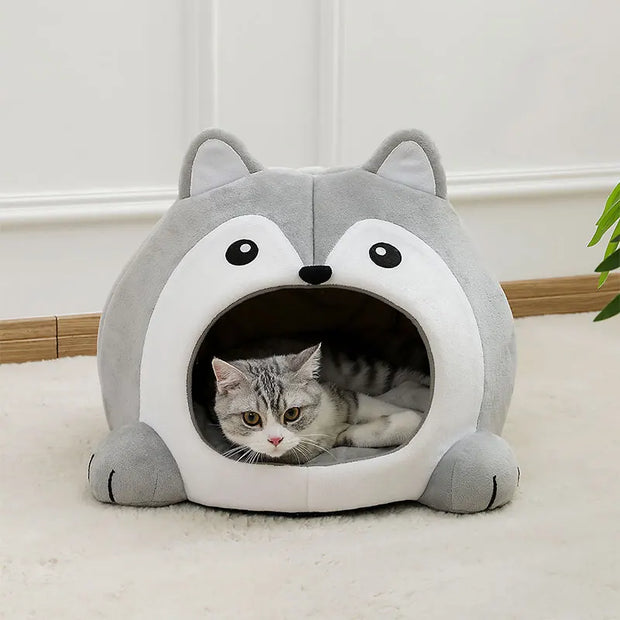 SnuggleSpot | Niedliches und weiches Kissen für Katzen und Welpen - Brezella