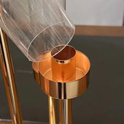 ShineCraft | Hochwertiger Kerzenhalter aus Acryl und Metall - Brezella