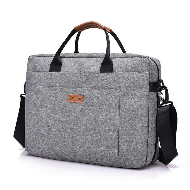 WorkEase | Robuste Canvas-Laptoptasche für Business & Alltag - Brezella