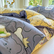 BlütenWuff | Charmantes Bettset mit floralen Designs - Brezella