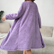 KuschelFlieder | Flanell-Pyjama-Set mit Femininer Note - Brezella