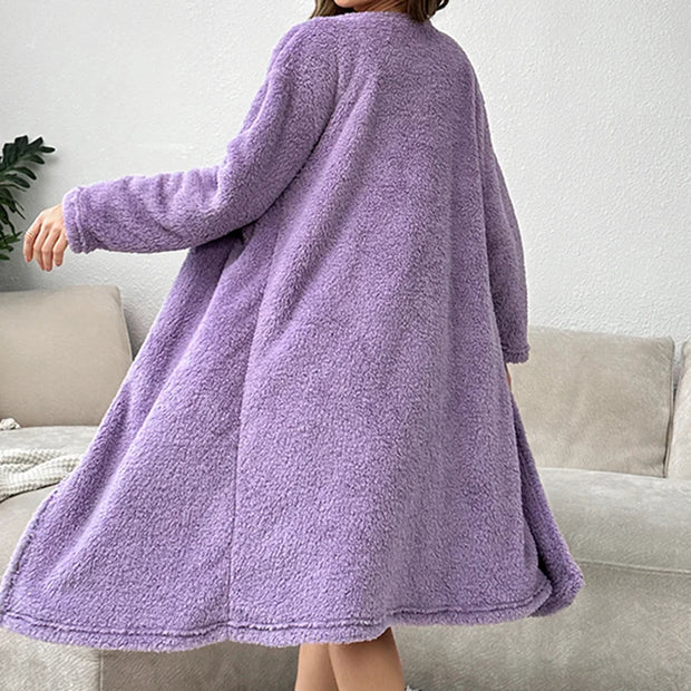 KuschelFlieder | Flanell-Pyjama-Set mit Femininer Note - Brezella