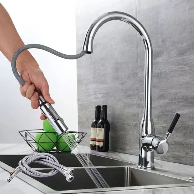 StreamLine | Elegante Küchenarmatur mit ausziehbarem Brausekopf - Brezella