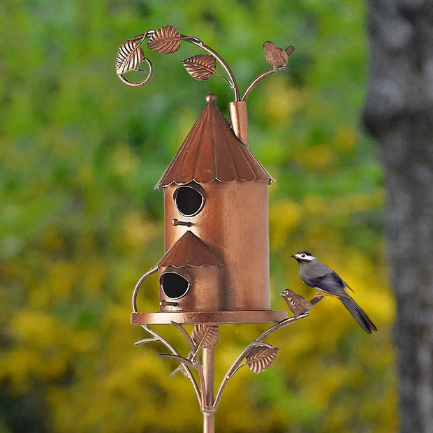 FlügelOase | Exklusives Vogelhaus mit stabilem Ständer - Brezella