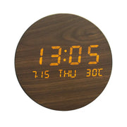 VivoWake | Schlichte Holz-LED-Uhr für eine grüne Arbeitsumgebung - Brezella