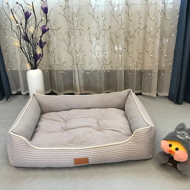 PetSanctum | Eleganter quadratischer Katzen- und Welpenzwinger für Komfort - Brezella