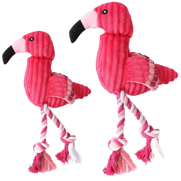 PawMingo | Kuscheliges Flamingo-Spielzeug für langen Spaß - Brezella