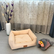 PetSanctum | Eleganter quadratischer Katzen- und Welpenzwinger für Komfort - Brezella