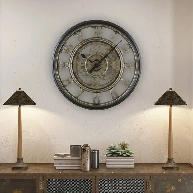 MetallChrono | Stilvolle Wanduhr im rustikalen Design - Brezella