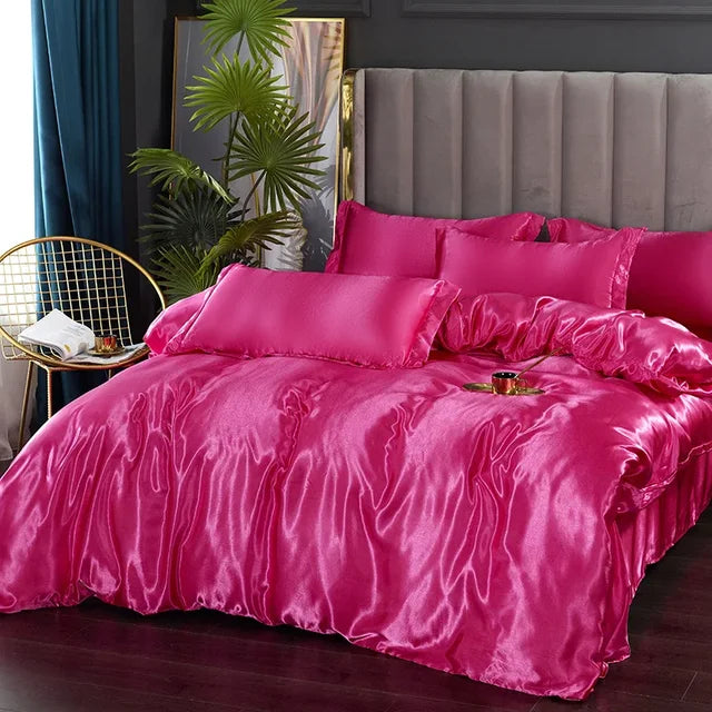 SilkEleganz | Satin-Bettwäsche-Set für luxuriöse Nächte - Brezella