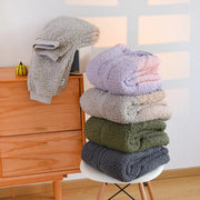 SchlafKuschel | Weiches Fleece-Pyjama-Set in Koral für Damen - Brezella