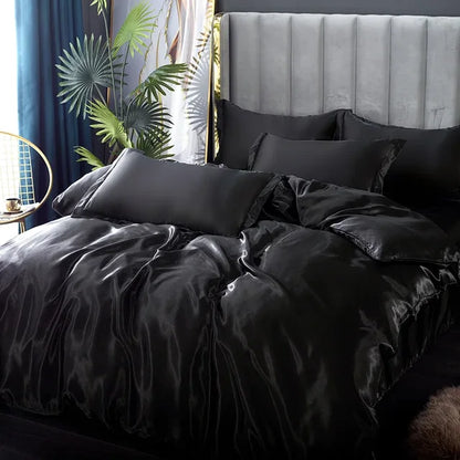 SilkEleganz | Satin-Bettwäsche-Set für luxuriöse Nächte - Brezella