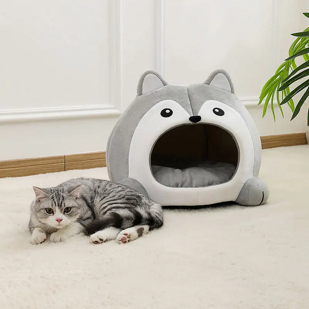 SnuggleSpot | Niedliches und weiches Kissen für Katzen und Welpen - Brezella