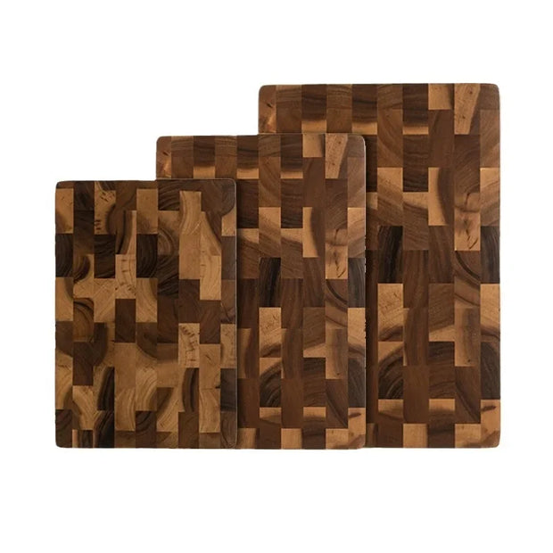 LumiCutFlow | Funktionales Schneidebrett aus Akazienholz mit Abflussdesign - Brezella