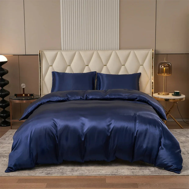 SchlafLust | Premium-Satin-Bettwäsche für ultimativen Komfort - Brezella
