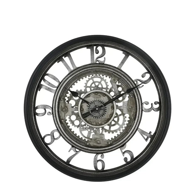 ZeitGlanz | Metall-Wanduhr mit Arabischen Ziffern - Brezella