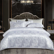 EdelSeide | Luxuriöses Jacquard-Bettwäscheset aus Rayon-Satin - Brezella
