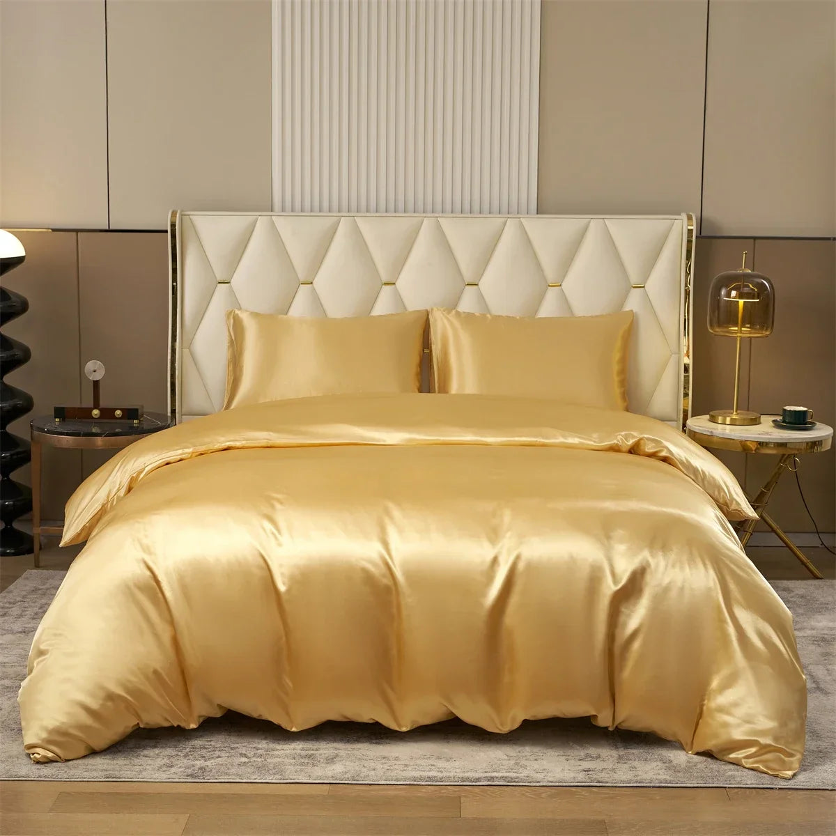 SchlafLust | Premium-Satin-Bettwäsche für ultimativen Komfort - Brezella