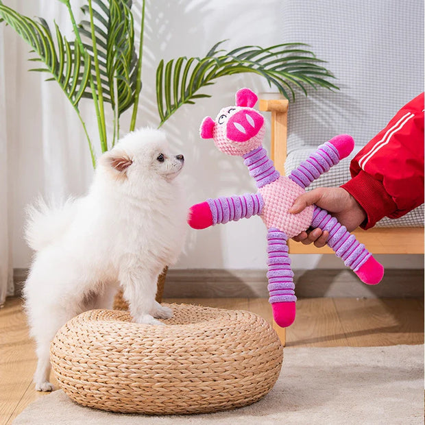 SqueakBuddy | Quietschendes Elefantenspielzeug für Hunde und Katzen - Brezella