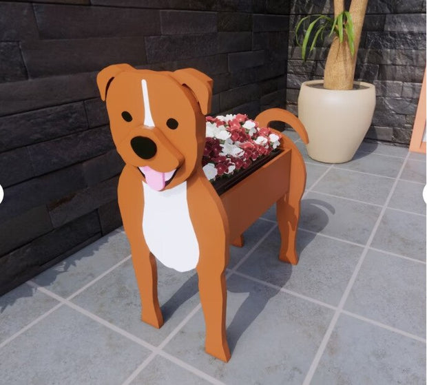 HundeBlüte | Dekorativer Pflanztopf für Hundefans - Brezella