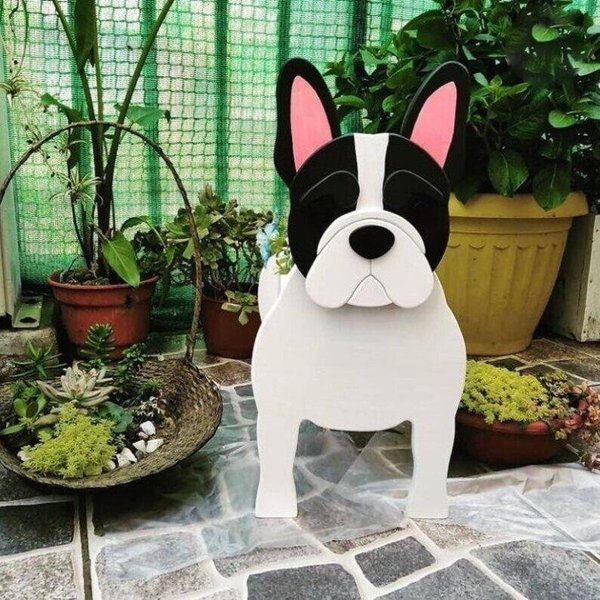 HundeBlüte | Dekorativer Pflanztopf für Hundefans - Brezella