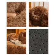 FluffHaven | Weiches Hundebett mit waschbarem Bezug - Brezella